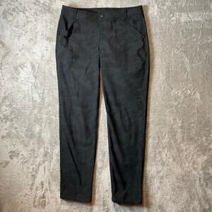 Lululemon Day Trip Boyfriend Pant Lotus Camo Black Size 6‎
